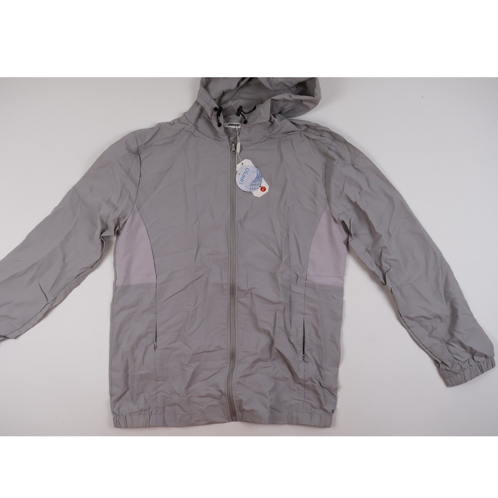 COOFANDY Windbreaker Jacket UPF 50+ Sun Protection Gray Solid Size S NWT